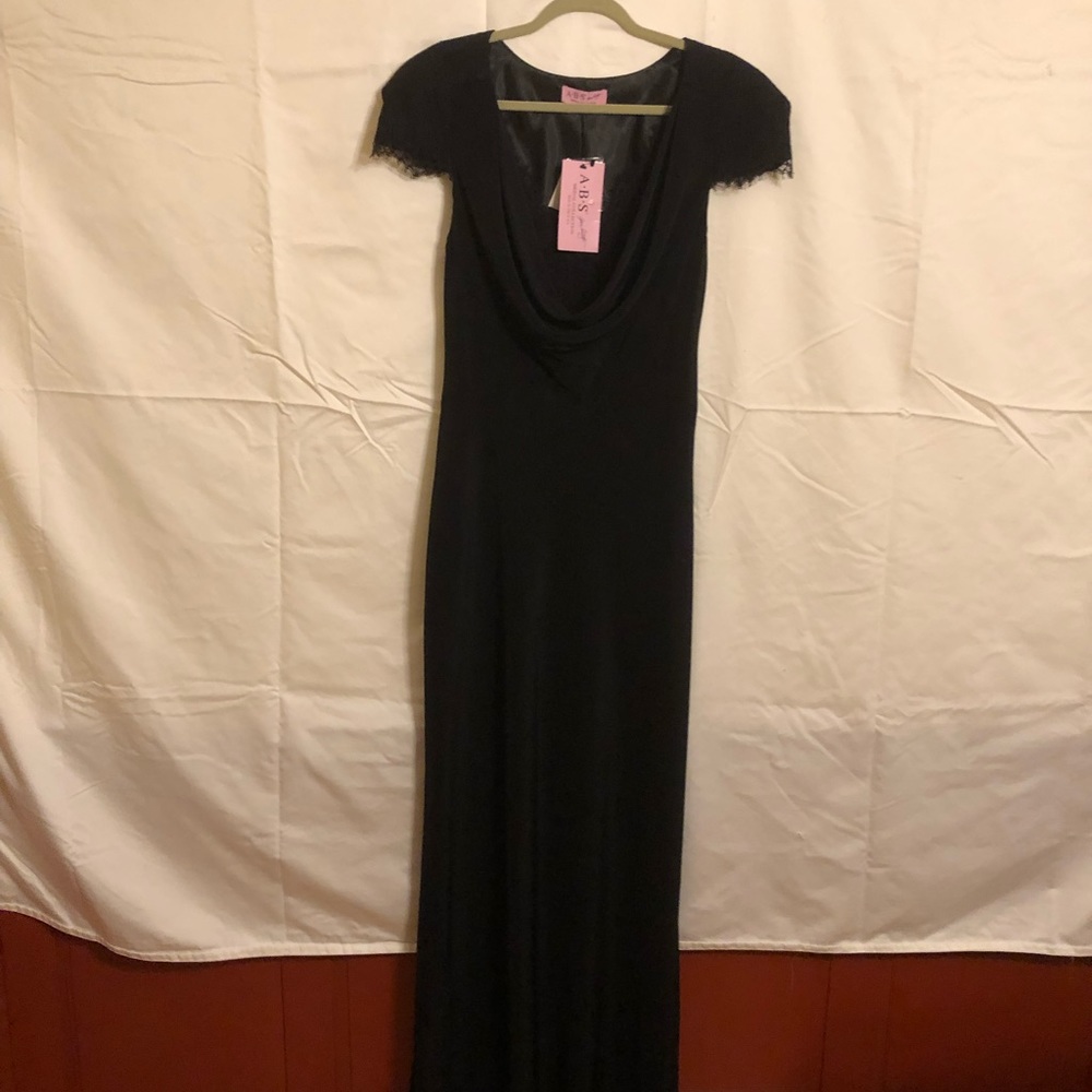 ABS Allen Schwartz bridal size 14 black dress